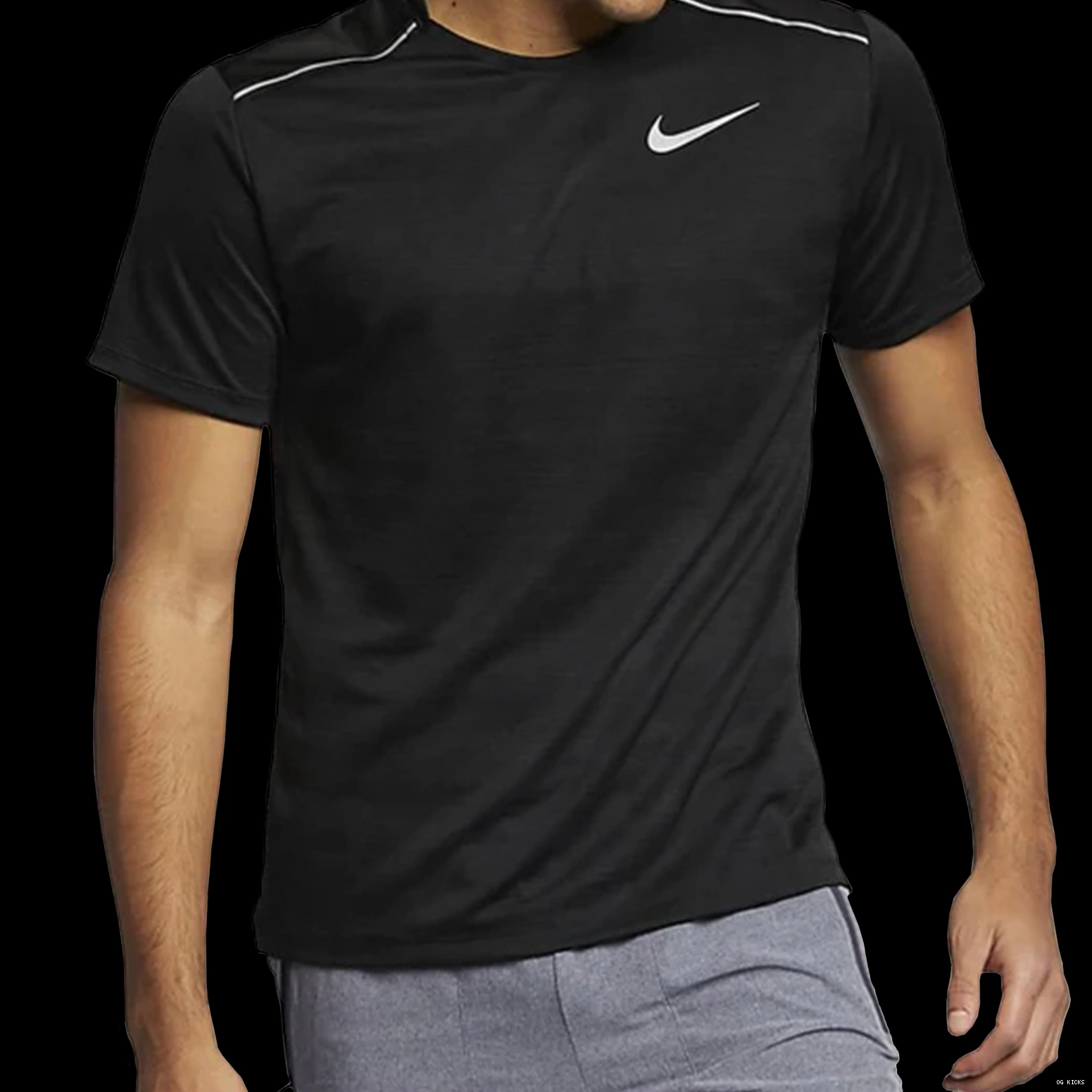 Dri-Fit Miler Black Nike 1.0 Shirt T 0725